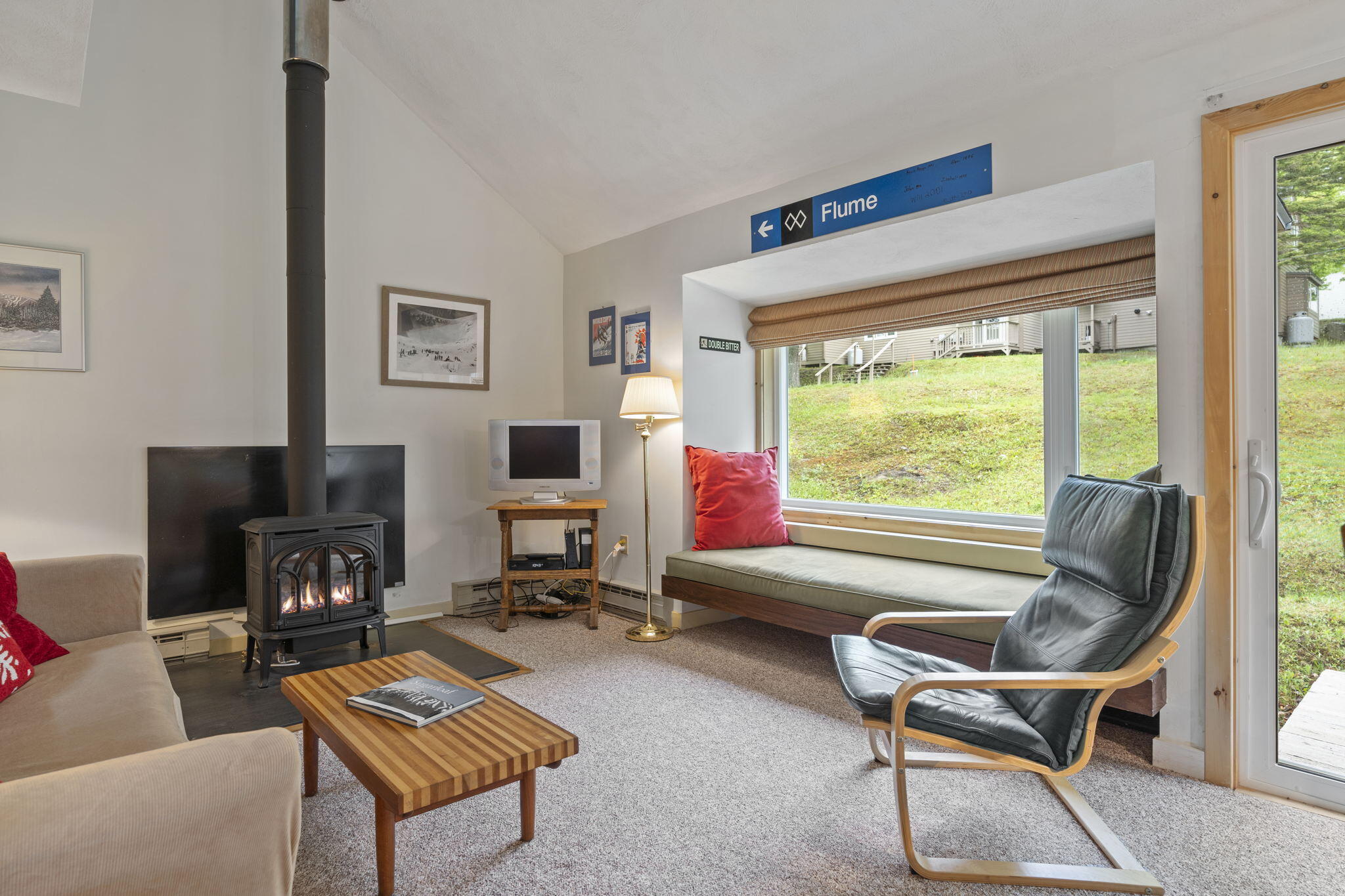 2226 Bear Mountain Road, Unit 23 Carrabassett Valley, ME 04947 - Photo 11 of 27 The Living Room with Window Seat