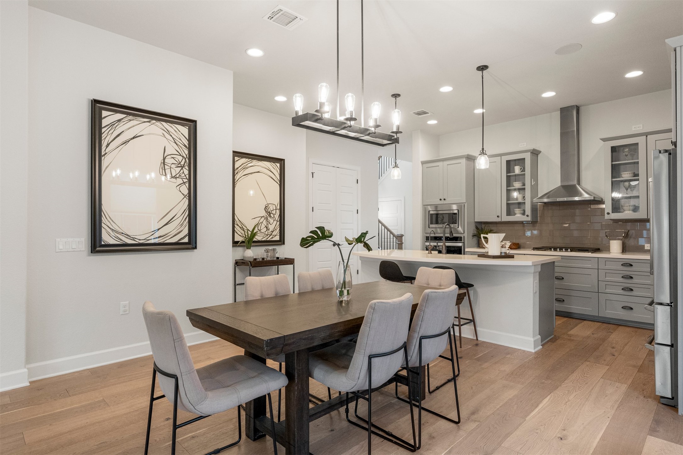 4313 Vaughan Street Austin, TX 78723 - Photo 13 of 39 There is plenty of room for a large table, making this open layout conducive to both quick breakfasts and larger gatherings