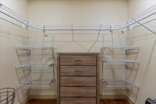a view of walk in closet