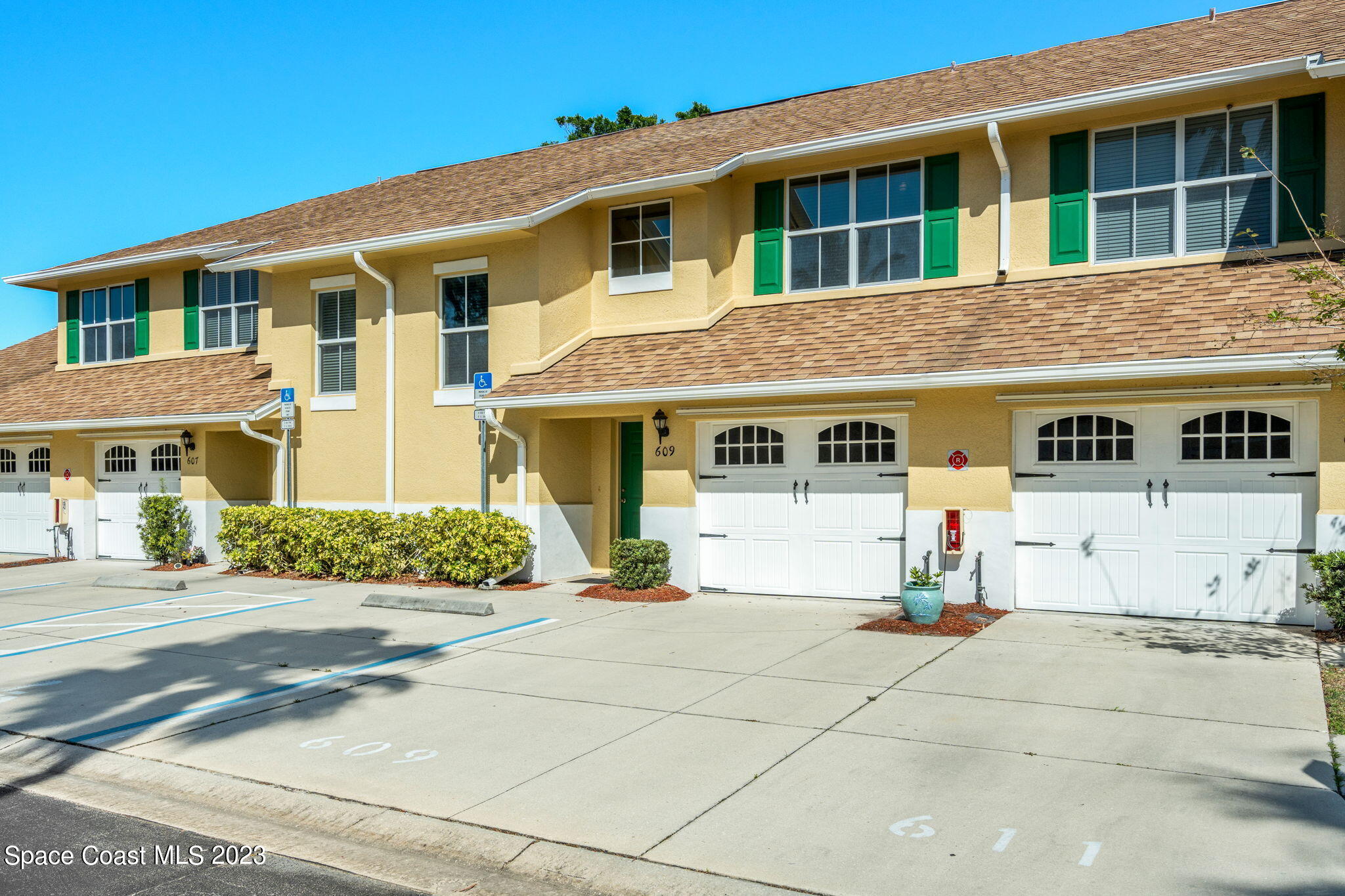 a front view of a house with a patio