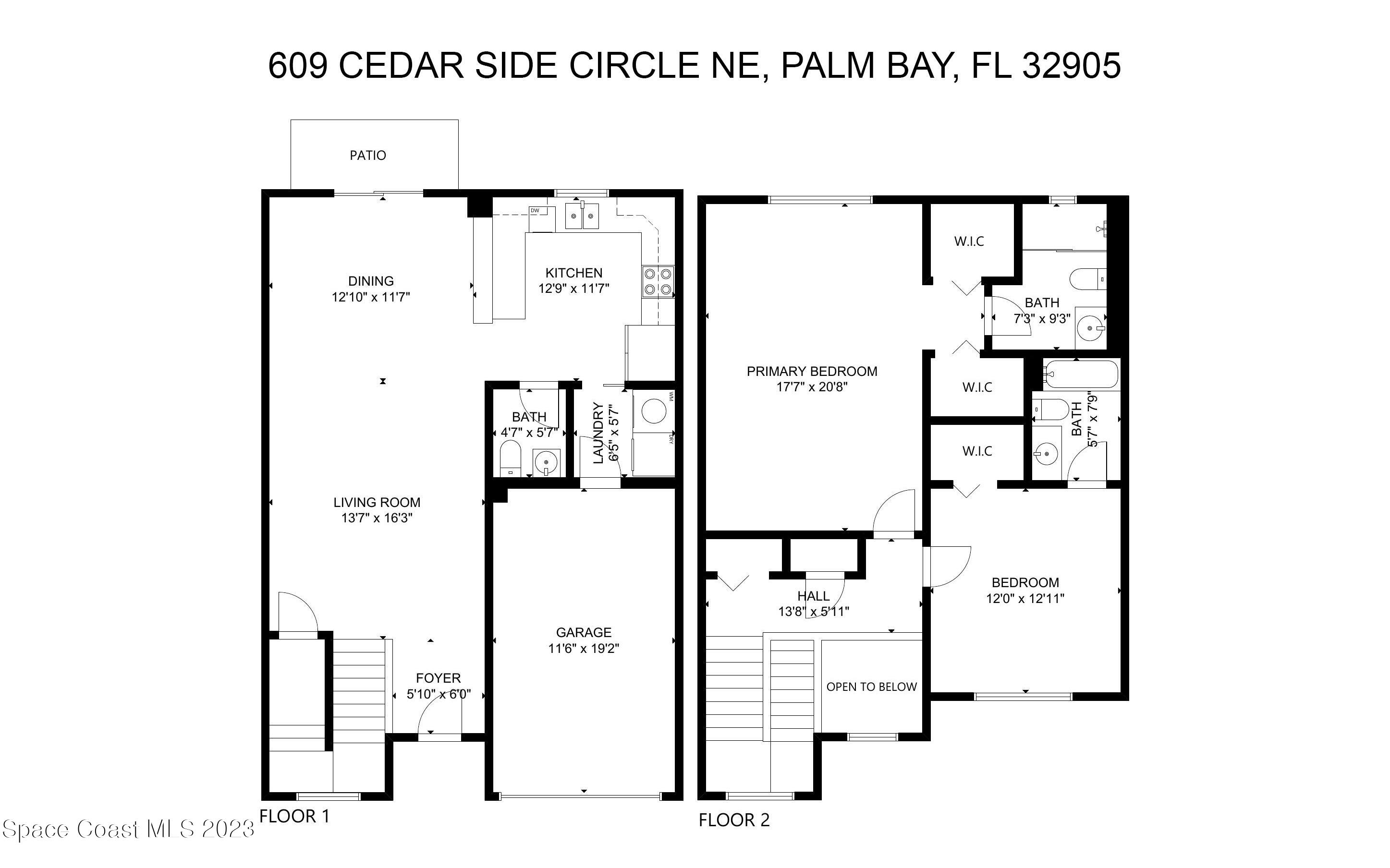 609 Cedar Side Circle Northeast Palm Bay, FL 32905 - Photo 19 of 19 a picture of a bench in front of a mirror