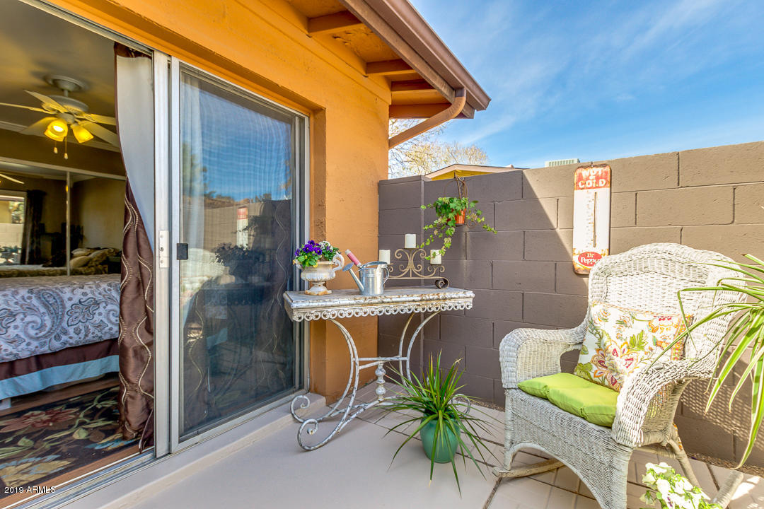 3402 North 32nd Street, Unit 159 Phoenix, AZ 85018 - Photo 19 of 26 Patio of Master