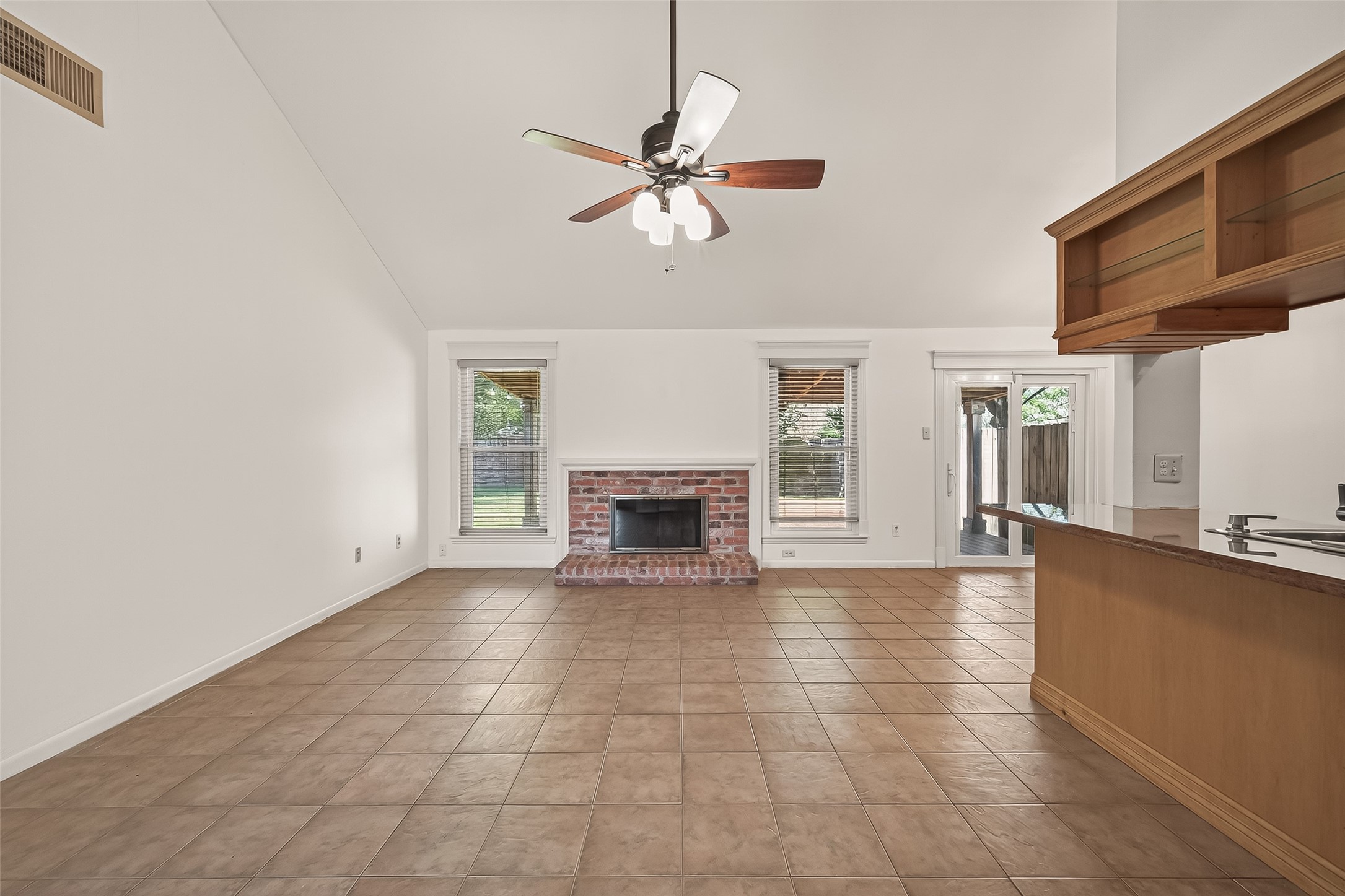 2510 Old Fort Road Sugar Land, TX 77479 - Photo 9 of 41 a view of an empty room with a fireplace