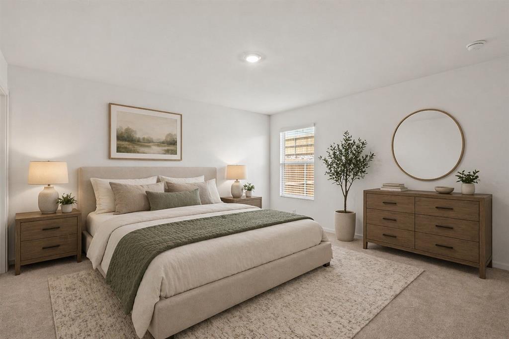 1138 Barbary Flds Street Forney, TX 75126 - Photo 12 of 25 Spacious bedroom featuring light-toned carpeting and neutral wall tones