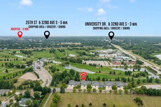 $549,000 | 1341 East Rose Creek Parkway South, Unit 8, Fargo, ND 58104