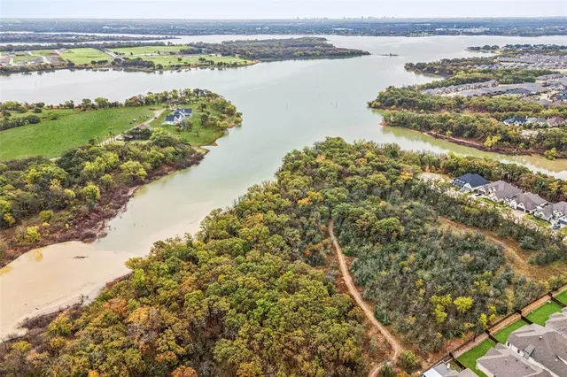 a view of a lake with a mountain