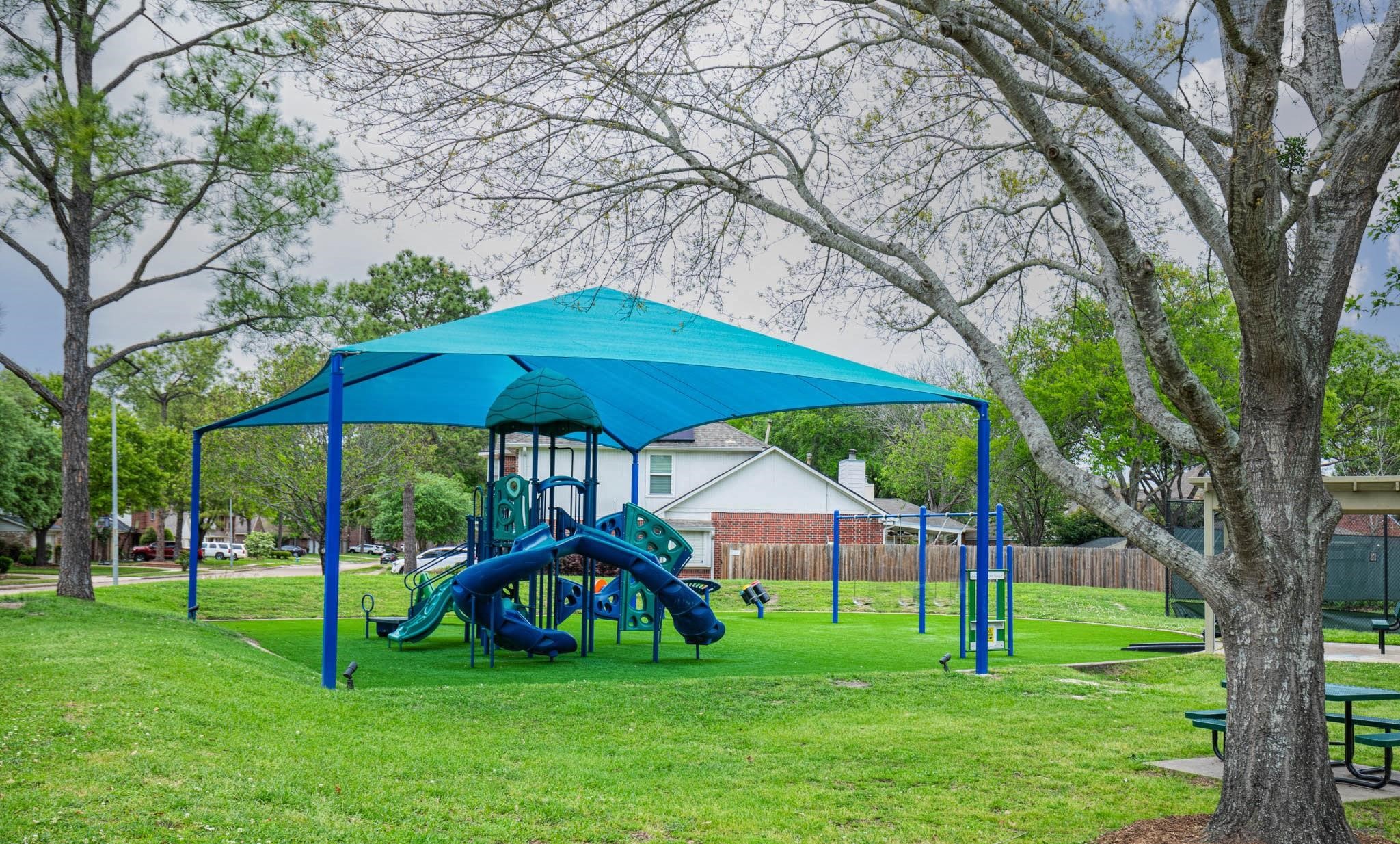3107 Dulaney Road Houston, TX 77084 - Photo 50 of 50 a view of green field with sitting area and garden