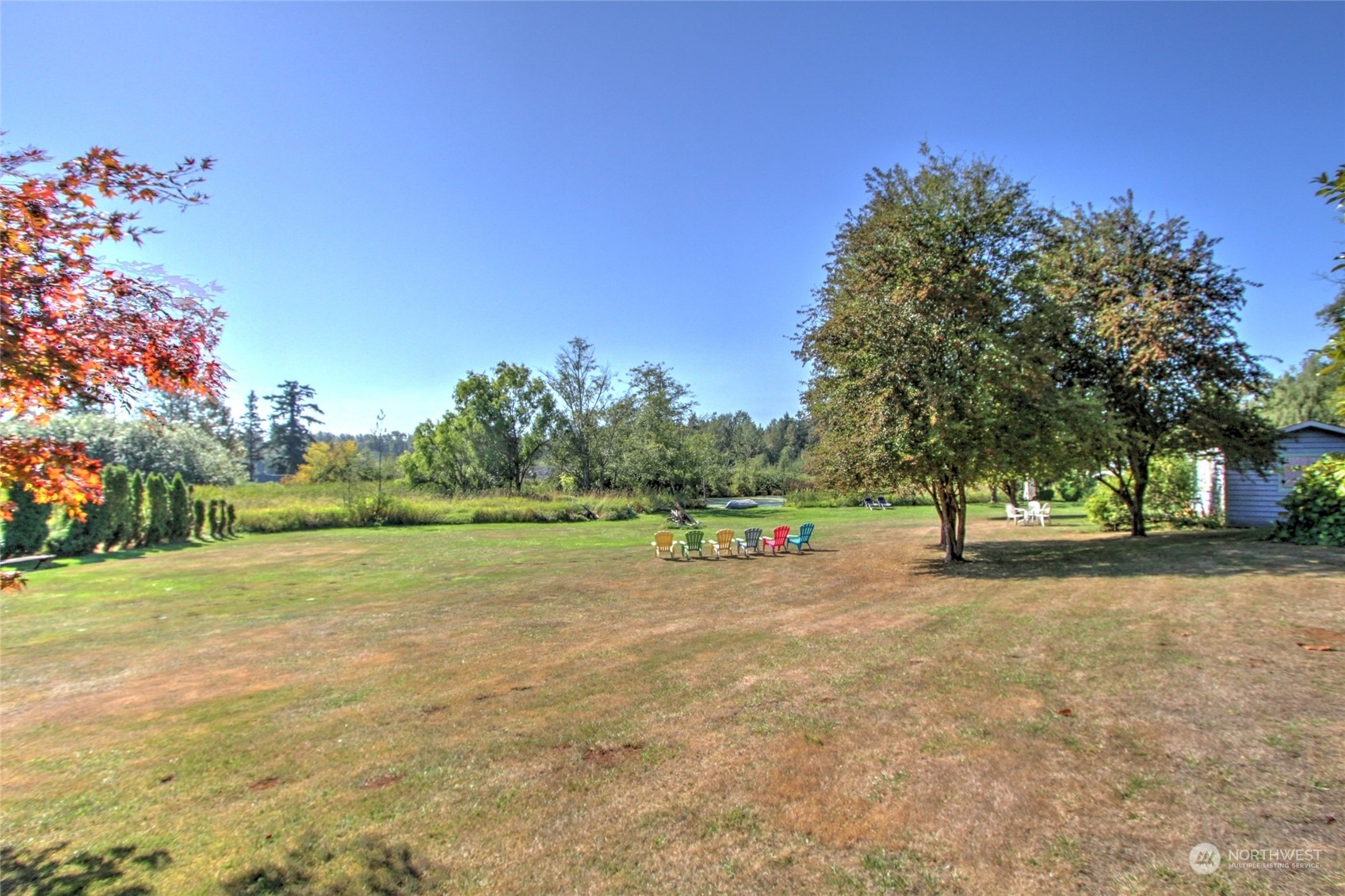 8141 Percie Road Custer, WA 98240 - Photo 4 of 22 a view of dirt field with trees in the background