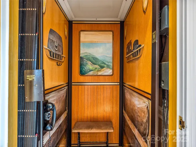 a view of a door with a door and a window