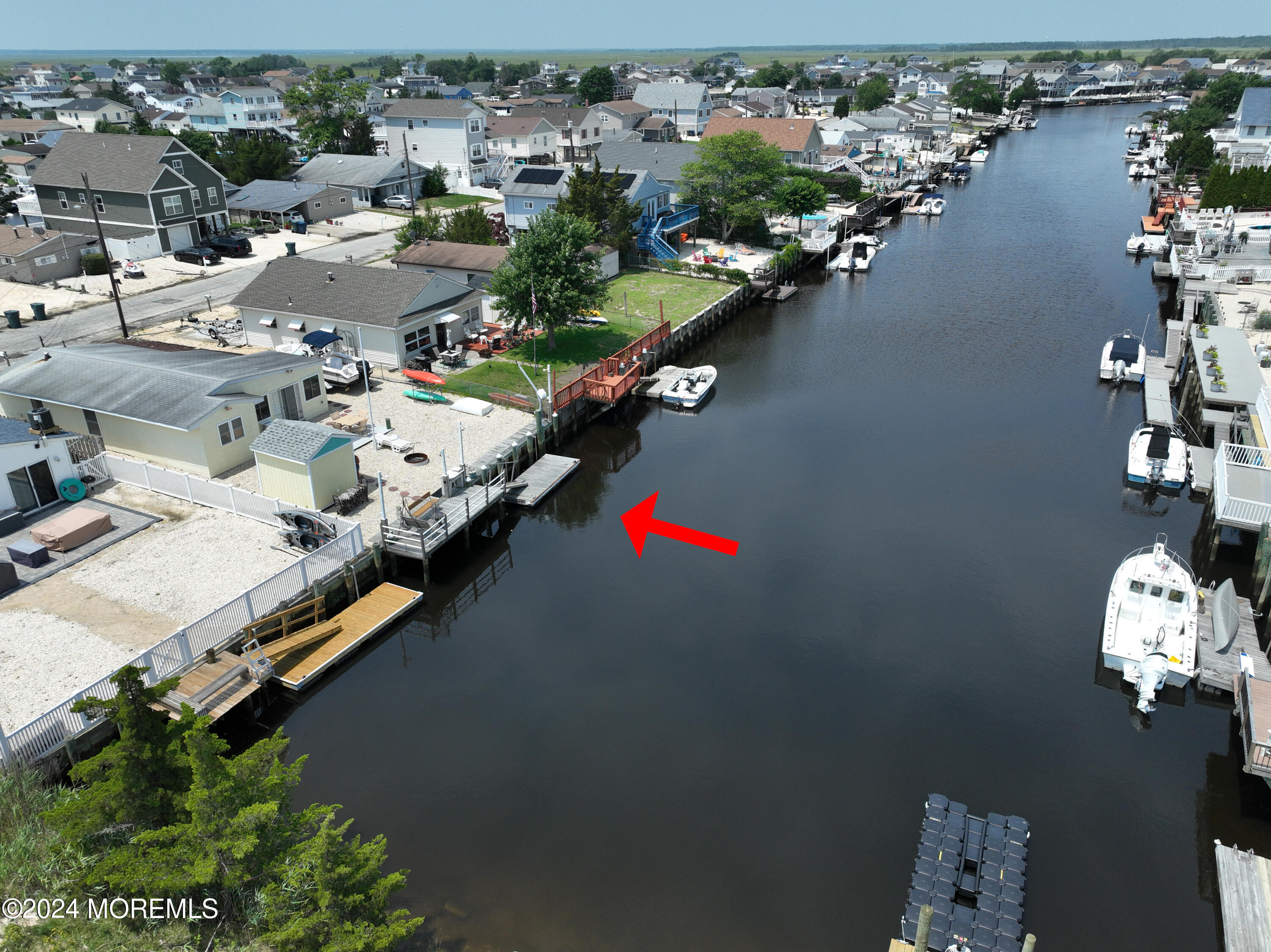 4 West Thames Road Little Egg Harbor, NJ 08087 - Photo 22 of 22 an aerial view of lake and residential houses with outdoor space