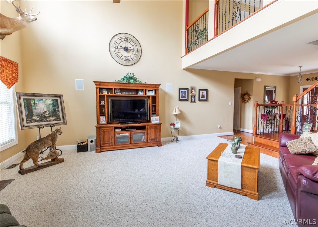 1886 Nichols Road Powhatan, VA 23139 - Photo 10 of 42 Vaulted Great Room with loft office above.