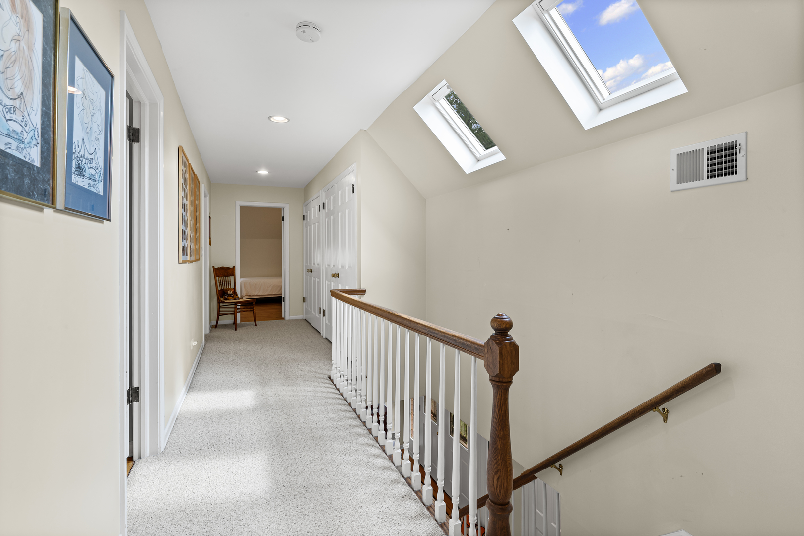290 Cold Spring Road Barrington, IL 60010 - Photo 21 of 35 a view of a hallway with a window and a livingroom