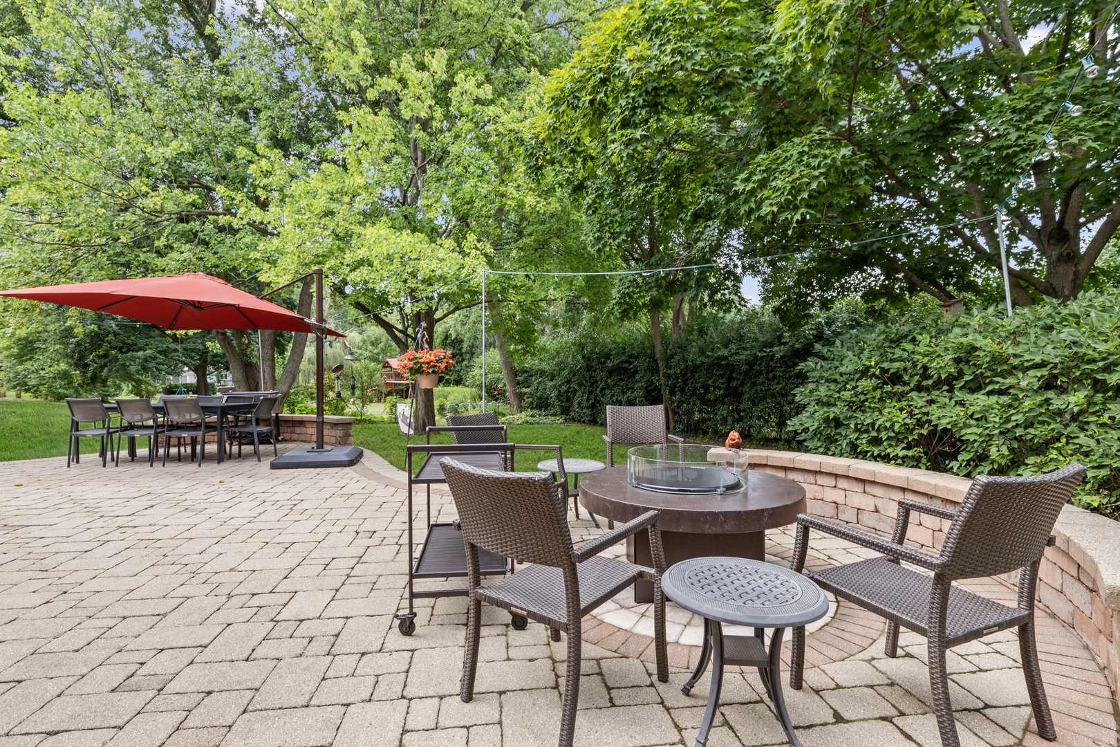290 Cold Spring Road Barrington, IL 60010 - Photo 29 of 35 a view of backyard with seating space and trees
