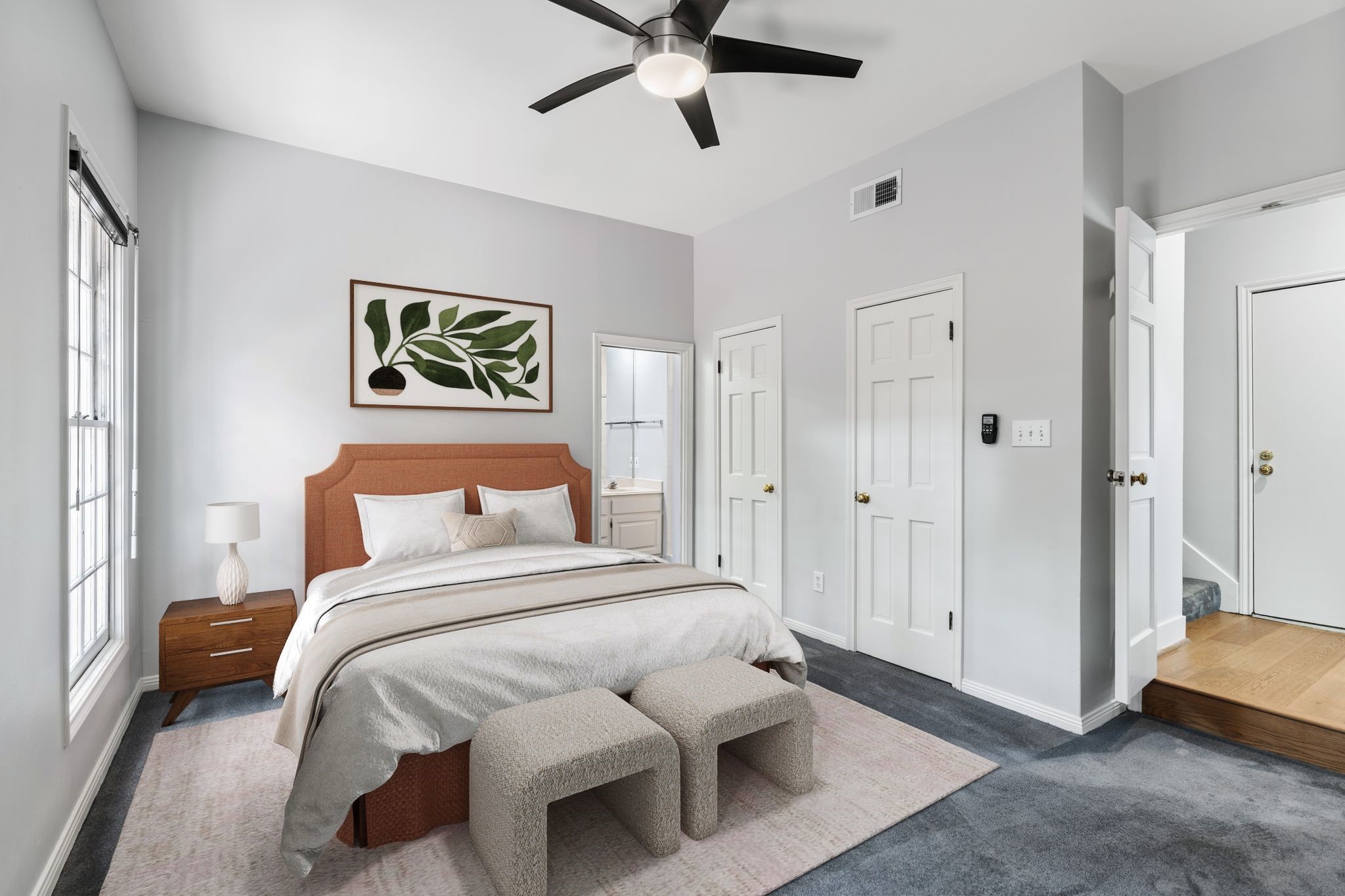 1601 Haver Street Houston, TX 77006 - Photo 3 of 22 The first floor primary suite serves as a retreat from the bustle of daily life.