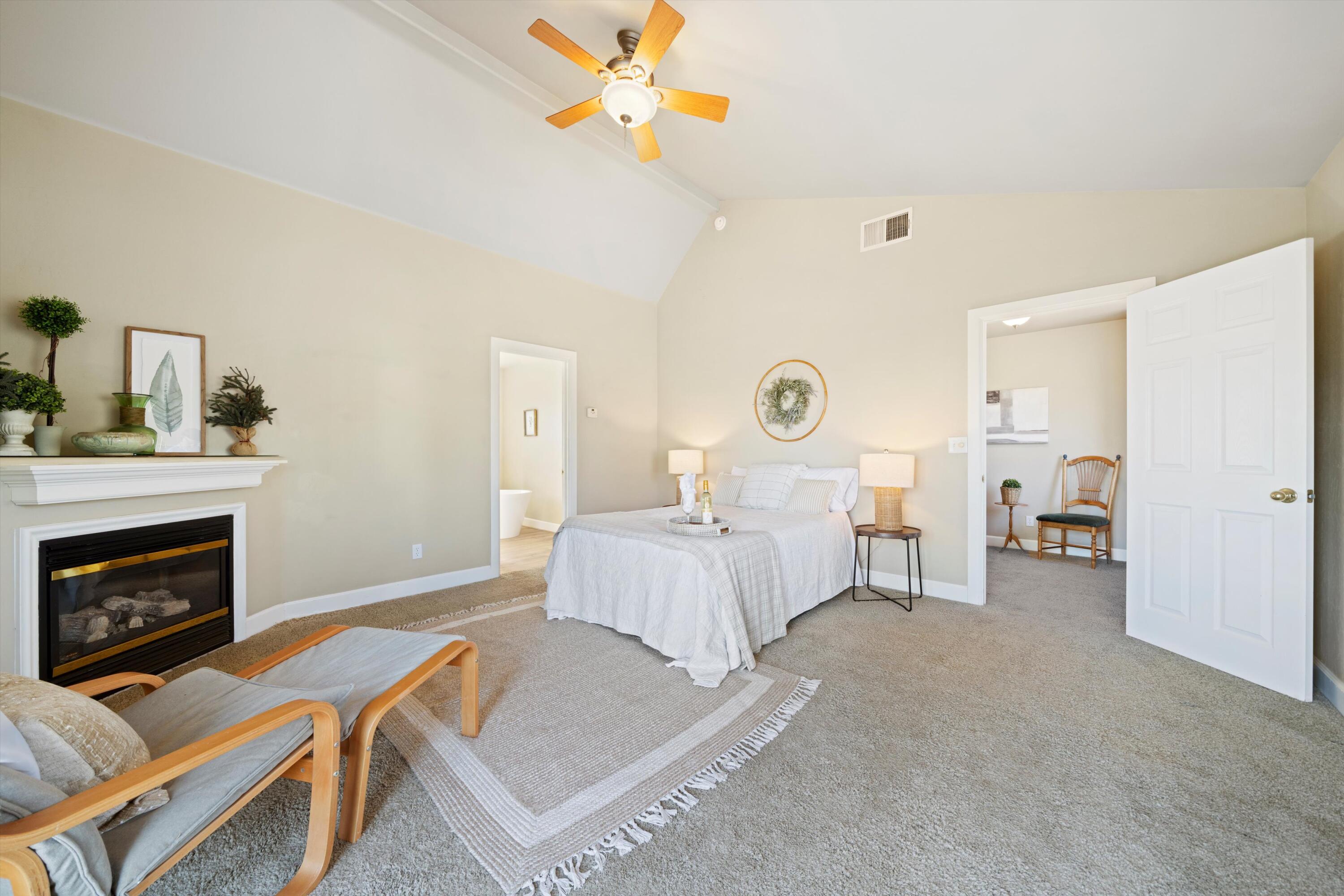 21605 Quail Springs Road Tehachapi, CA 93561 - Photo 16 of 35 a living room with furniture and a fireplace
