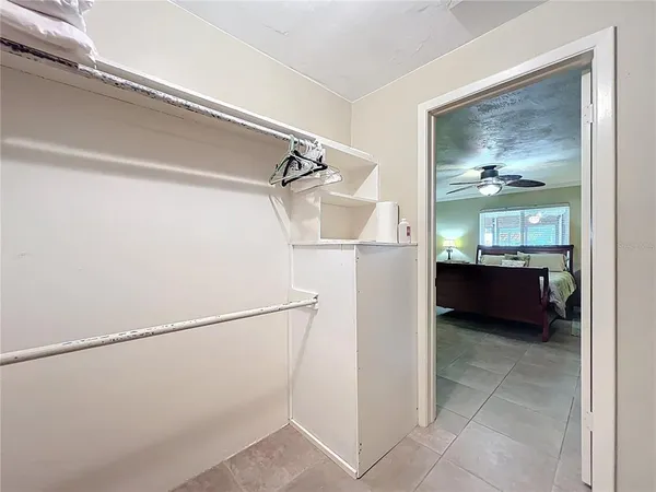 a view of a walk in closet