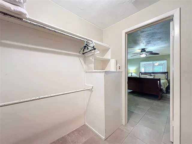 a view of a walk in closet