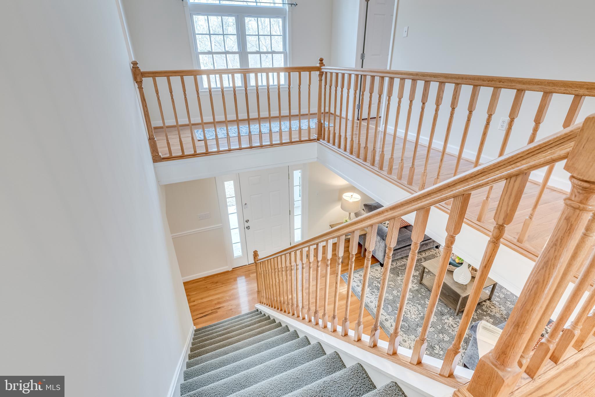 2439 Chestnut Grove Road Sharpsburg, MD 21782 - Photo 13 of 51 Light filled stairway to 2nd level, cath ceiling