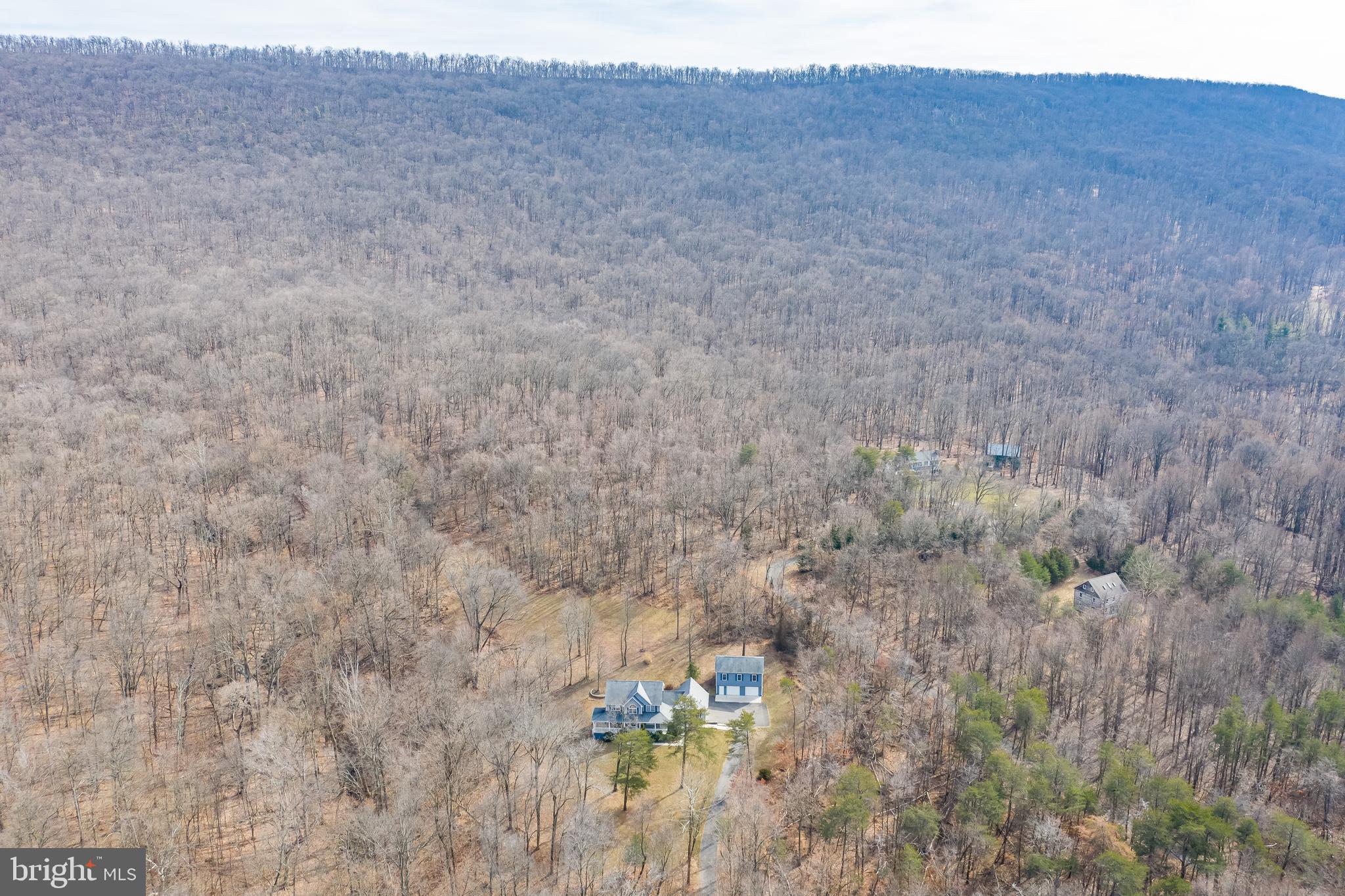 2439 Chestnut Grove Road Sharpsburg, MD 21782 - Photo 47 of 51 Aerial view of home on 5+ acres in wooded setting