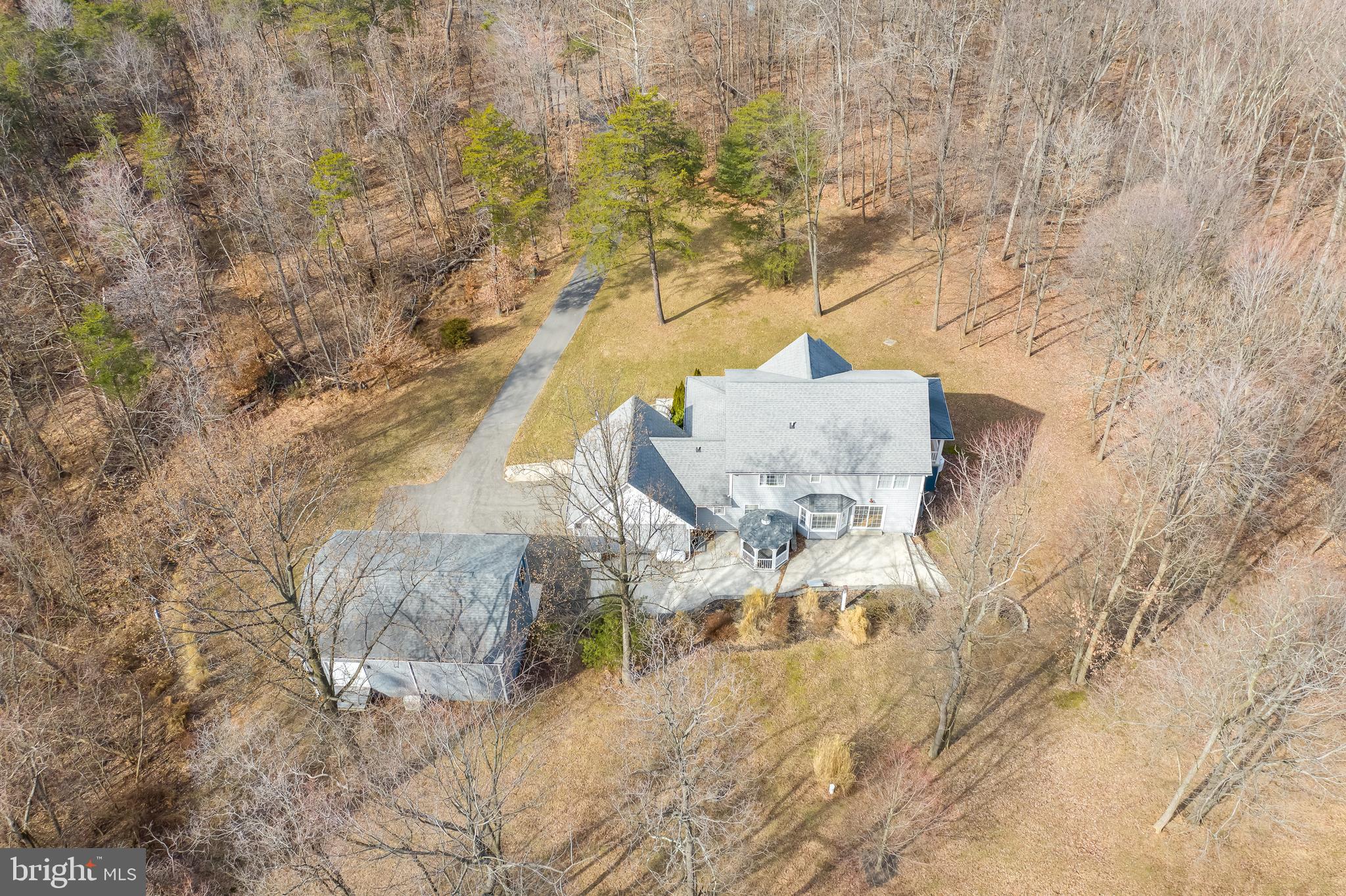 2439 Chestnut Grove Road Sharpsburg, MD 21782 - Photo 50 of 51 Aerial view of home incl. long paved driveway