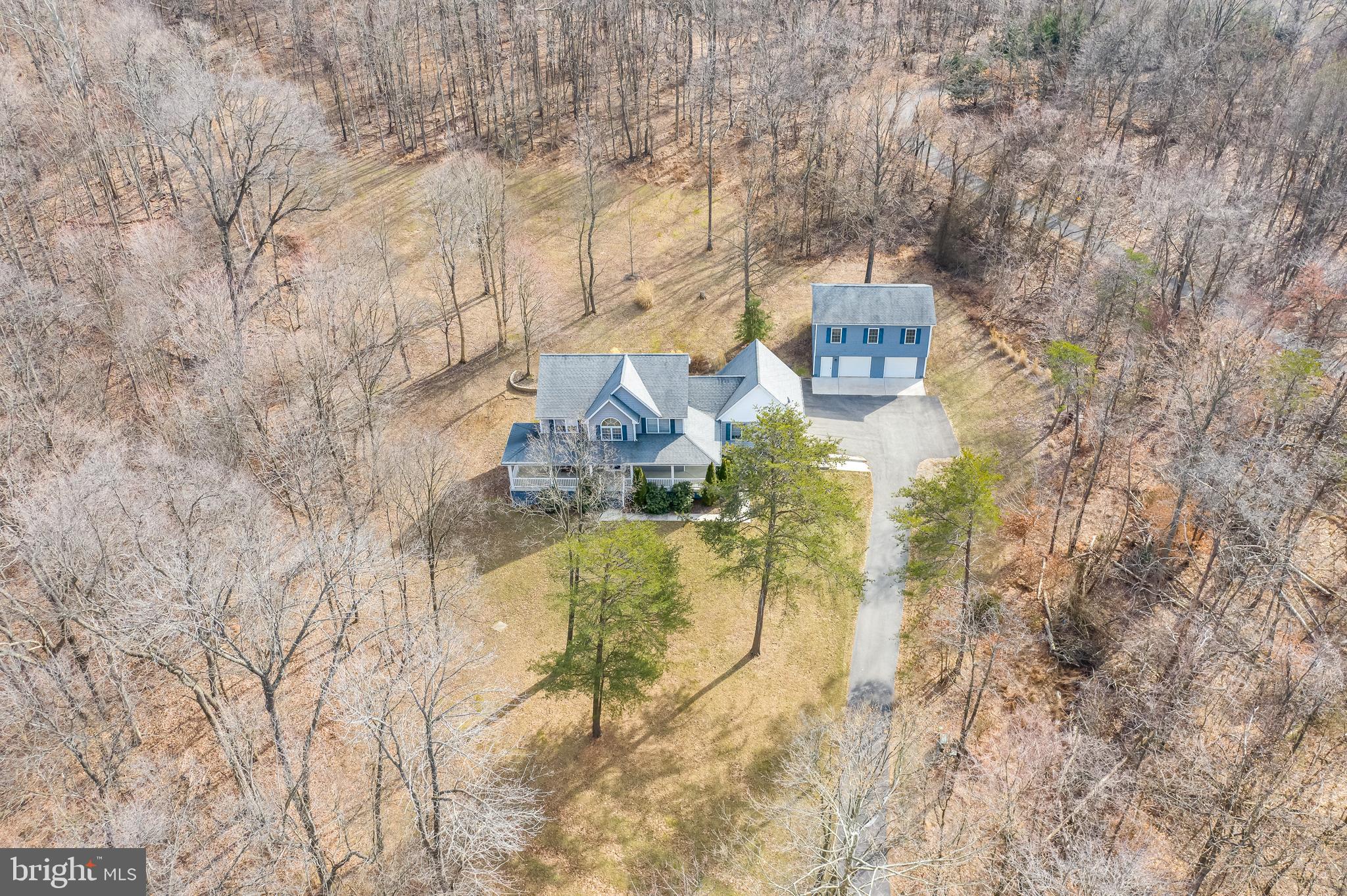 2439 Chestnut Grove Road Sharpsburg, MD 21782 - Photo 51 of 51 Aerial view of home in peaceful wooded setting