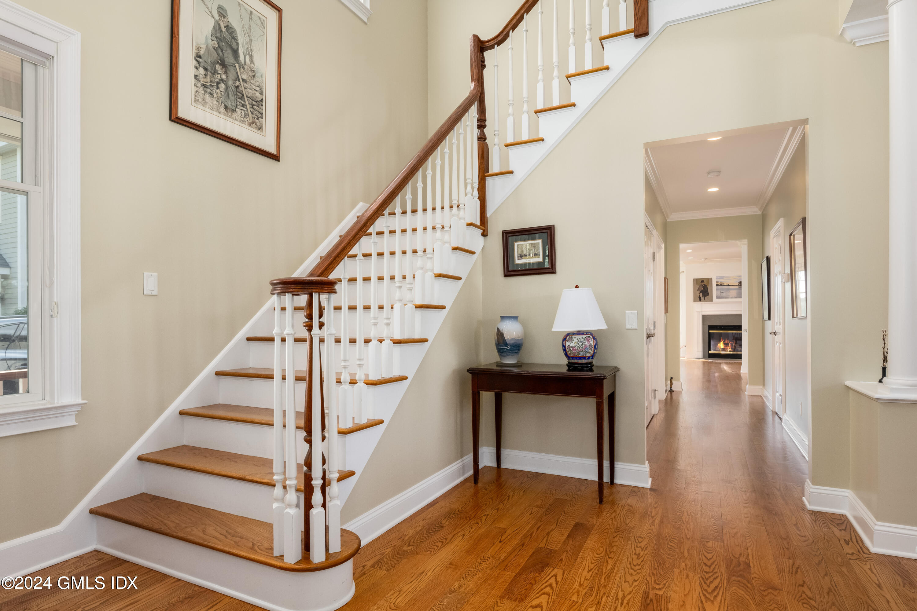 54 Valley Road, Unit B Cos Cob, CT 06807 - Photo 4 of 22 a view of entryway and hall with wooden floor