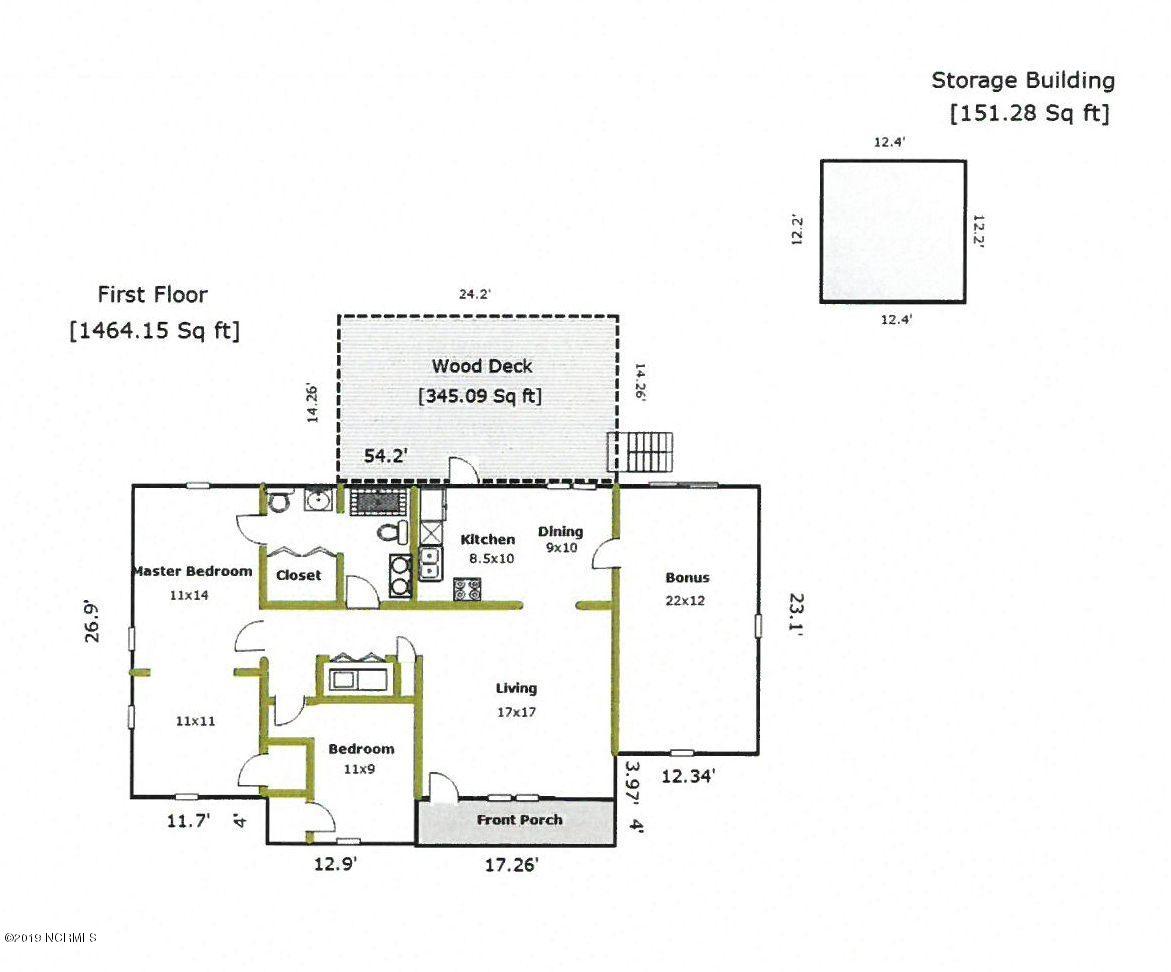 6058 Bethel Road Southeast Southport, NC 28461 - Photo 23 of 23 Floor plan