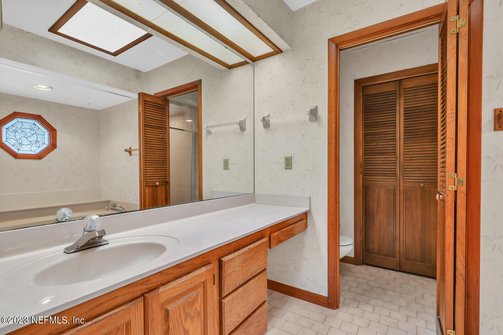 4250 Banks Road Middleburg, FL 32068 - Photo 20 of 48 a bathroom with a sink and a mirror