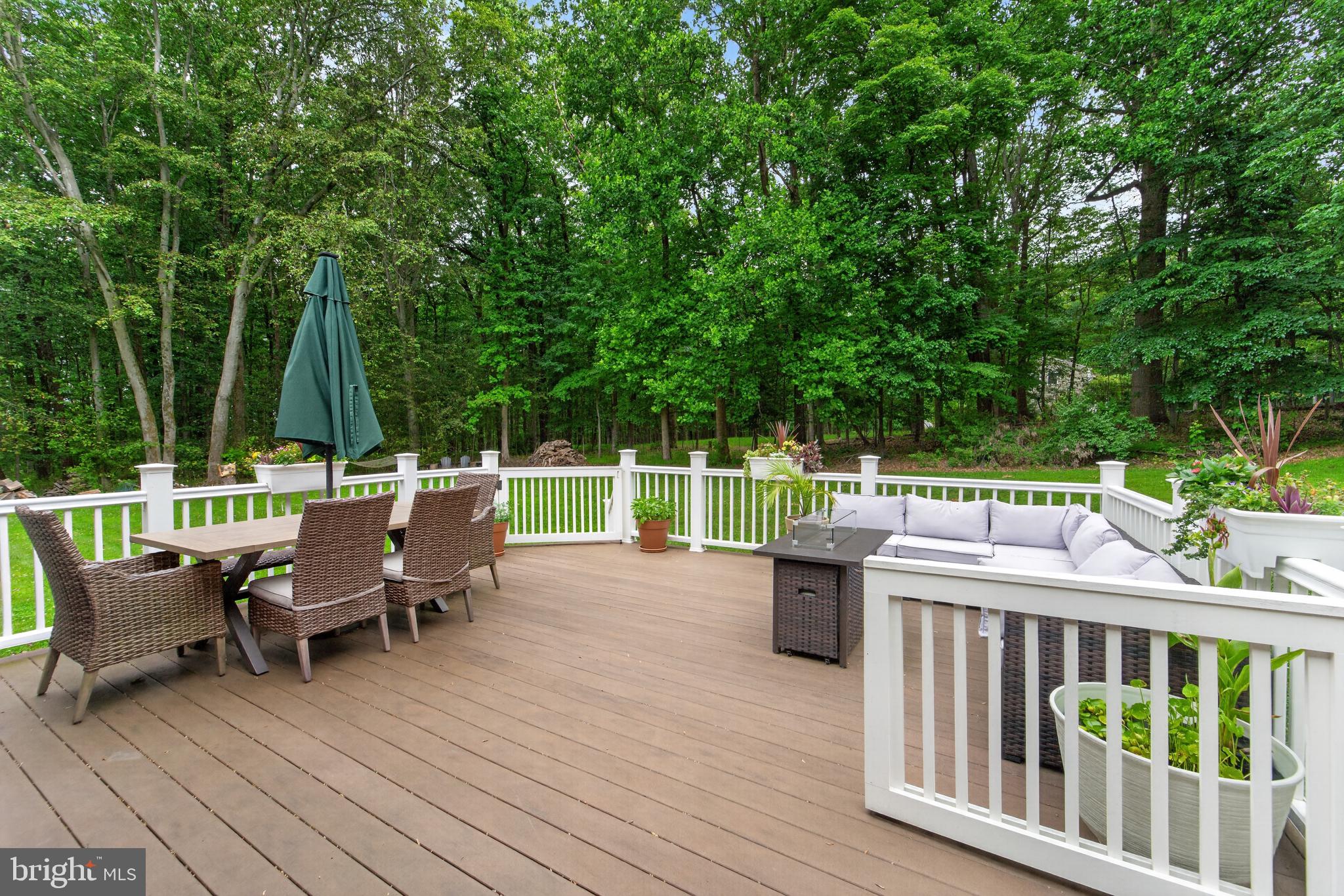 338 Woolf Road Milford, NJ 08848 - Photo 19 of 24 Serene deck surrounded by lush greenery.