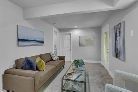 110 North Hillside Street Red Oak, TX 75154 - Photo 11 of 25 Living room featuring baseboards and recessed lighting