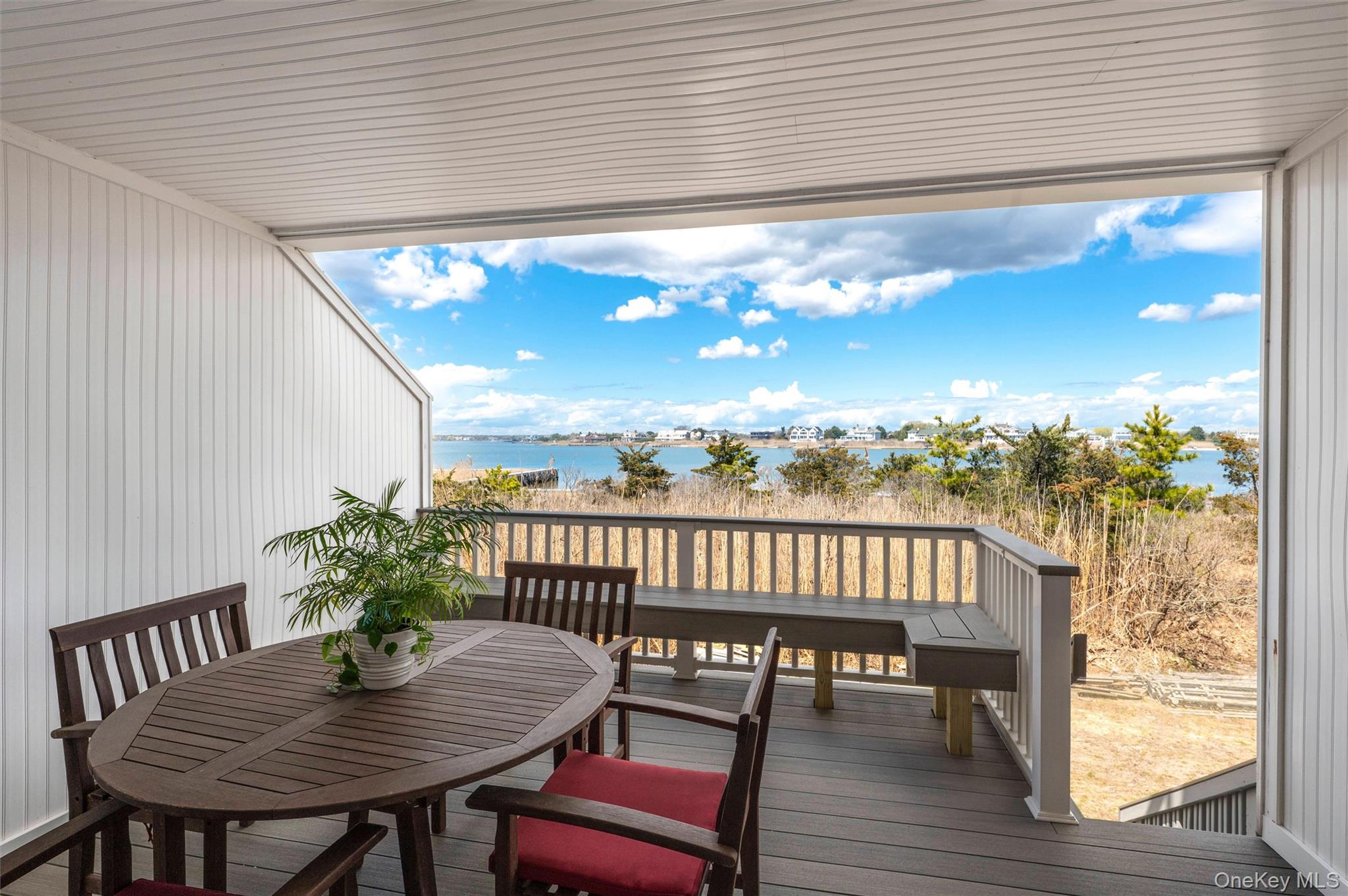 274 Dune Road Westhampton Beach, NY 11978 - Photo 13 of 18 Deck with Bay Views