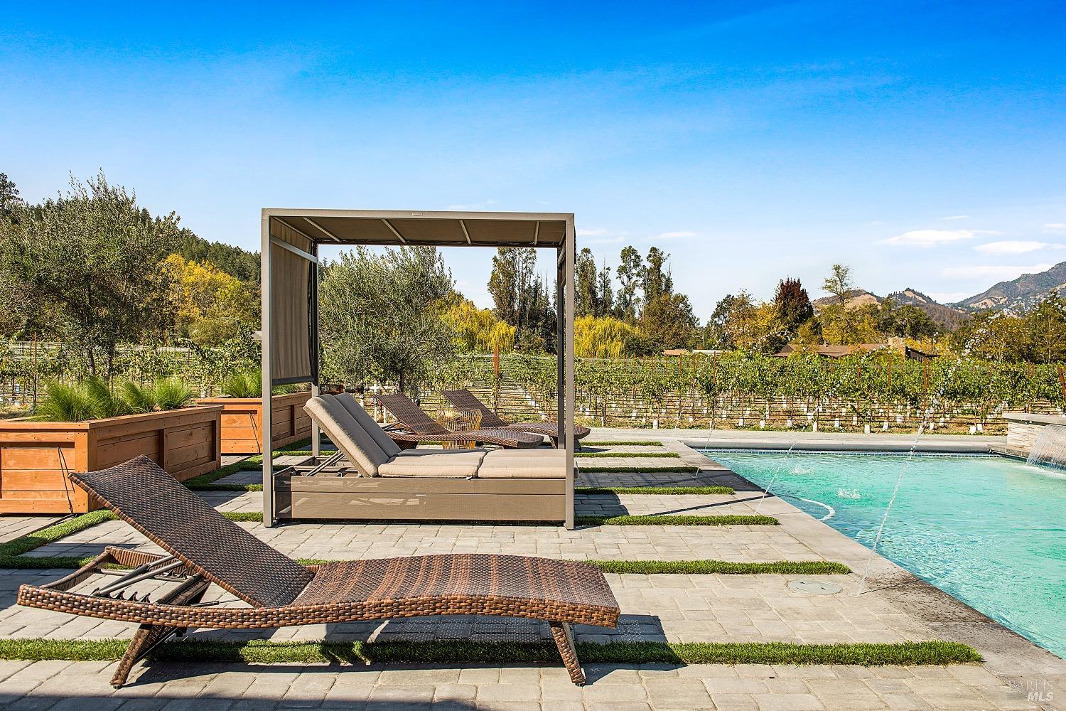 3002 Foothill Boulevard Calistoga, CA 94515 - Photo 54 of 60 a view of a swimming pool with a patio