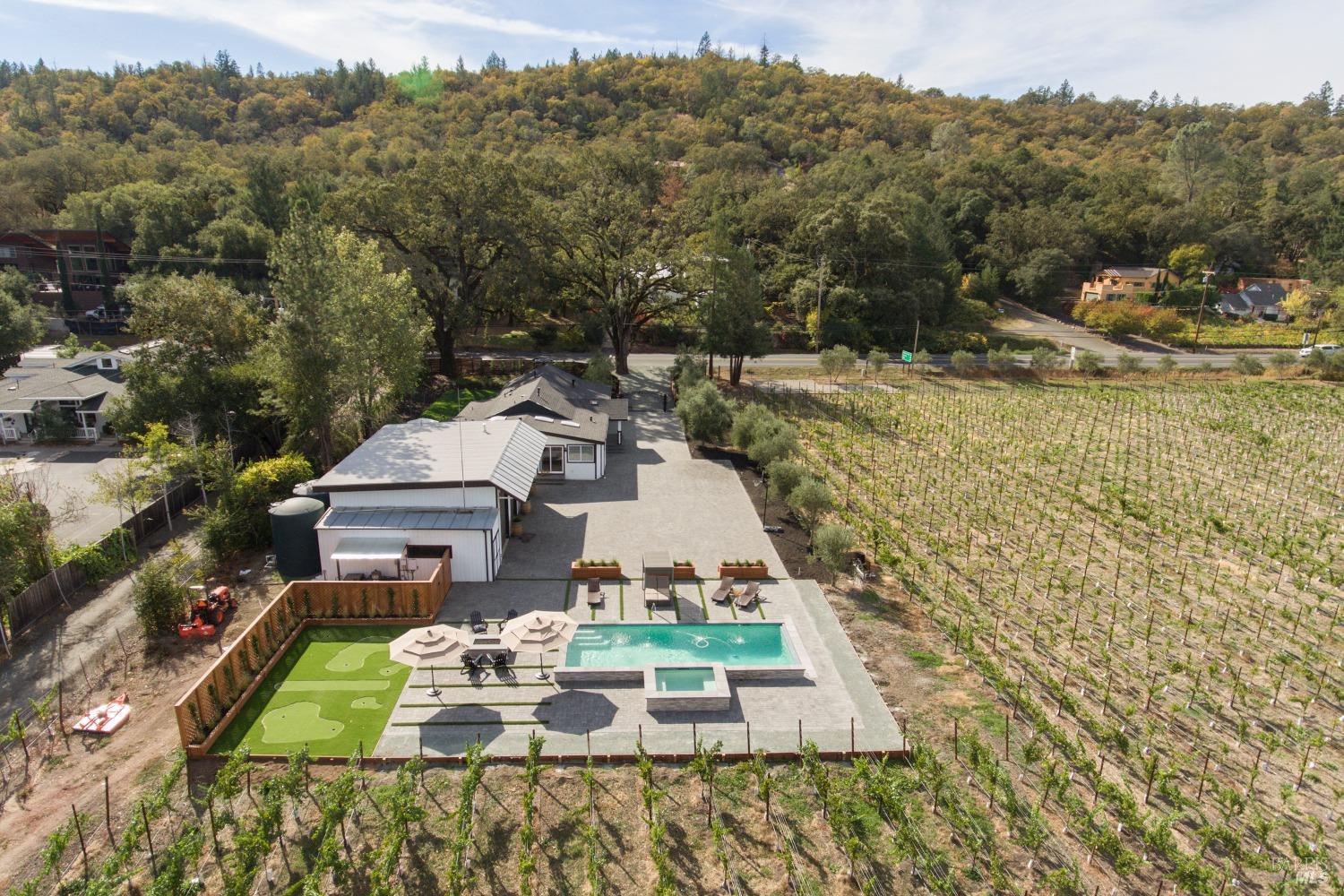 3002 Foothill Boulevard Calistoga, CA 94515 - Photo 57 of 60 a view of a house with a yard
