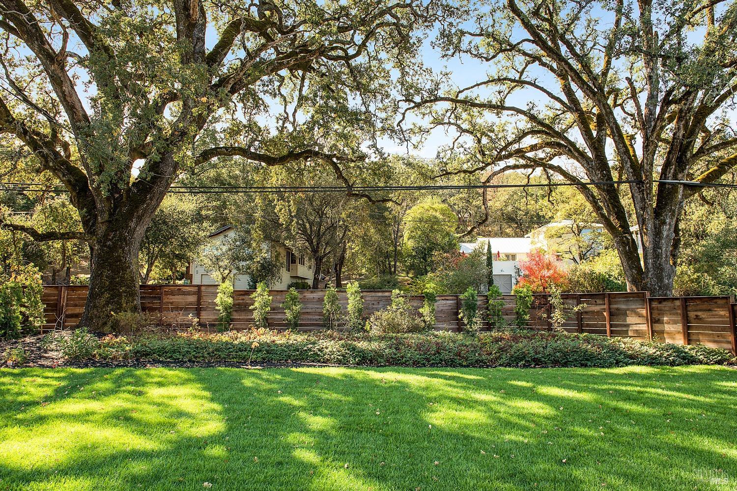 3002 Foothill Boulevard Calistoga, CA 94515 - Photo 10 of 60 a backyard of a house with lots of green space