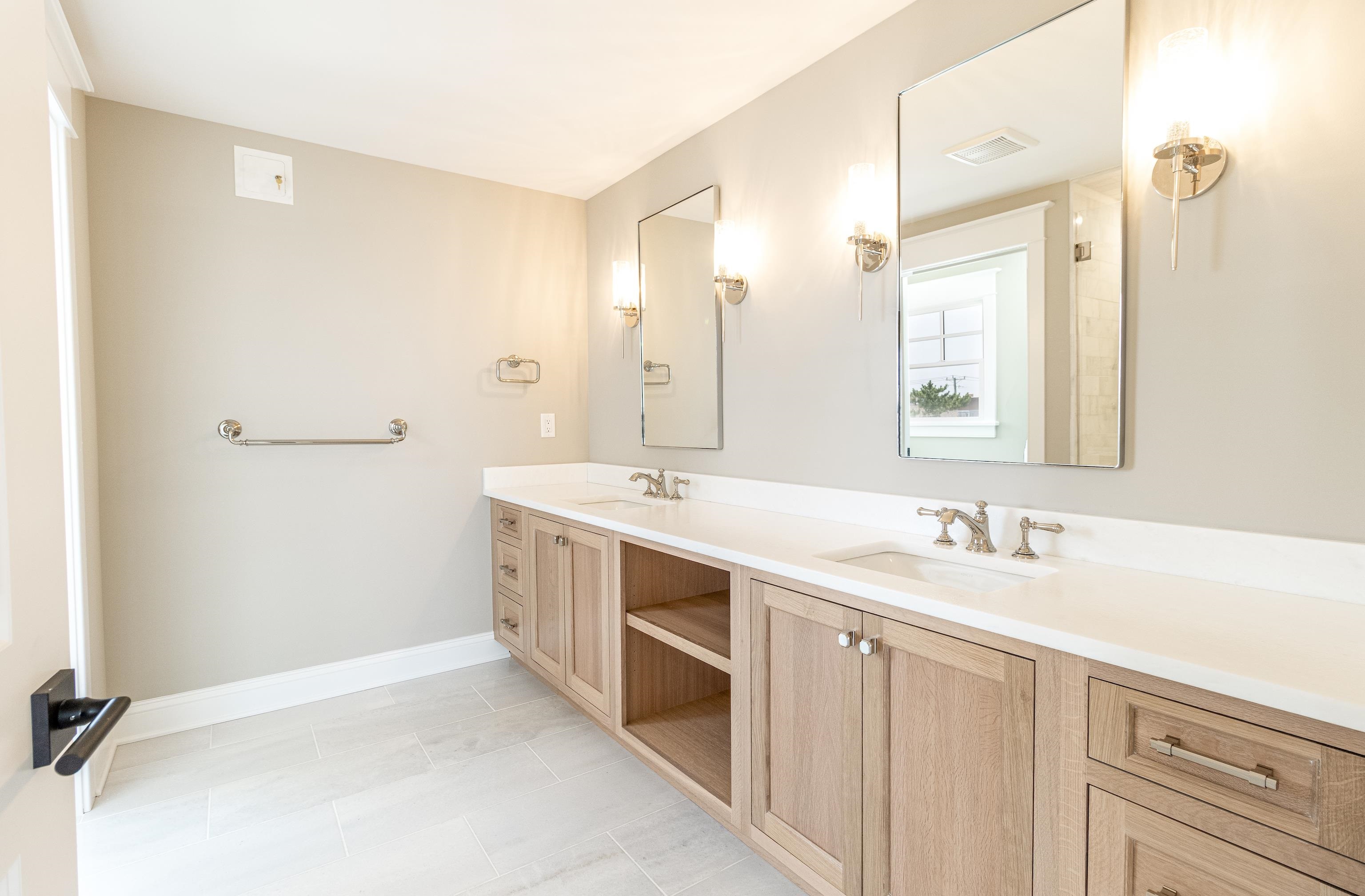 121 32nd Street Avalon, NJ 08202 - Photo 30 of 35 a spacious bathroom with a double vanity sink mirror and