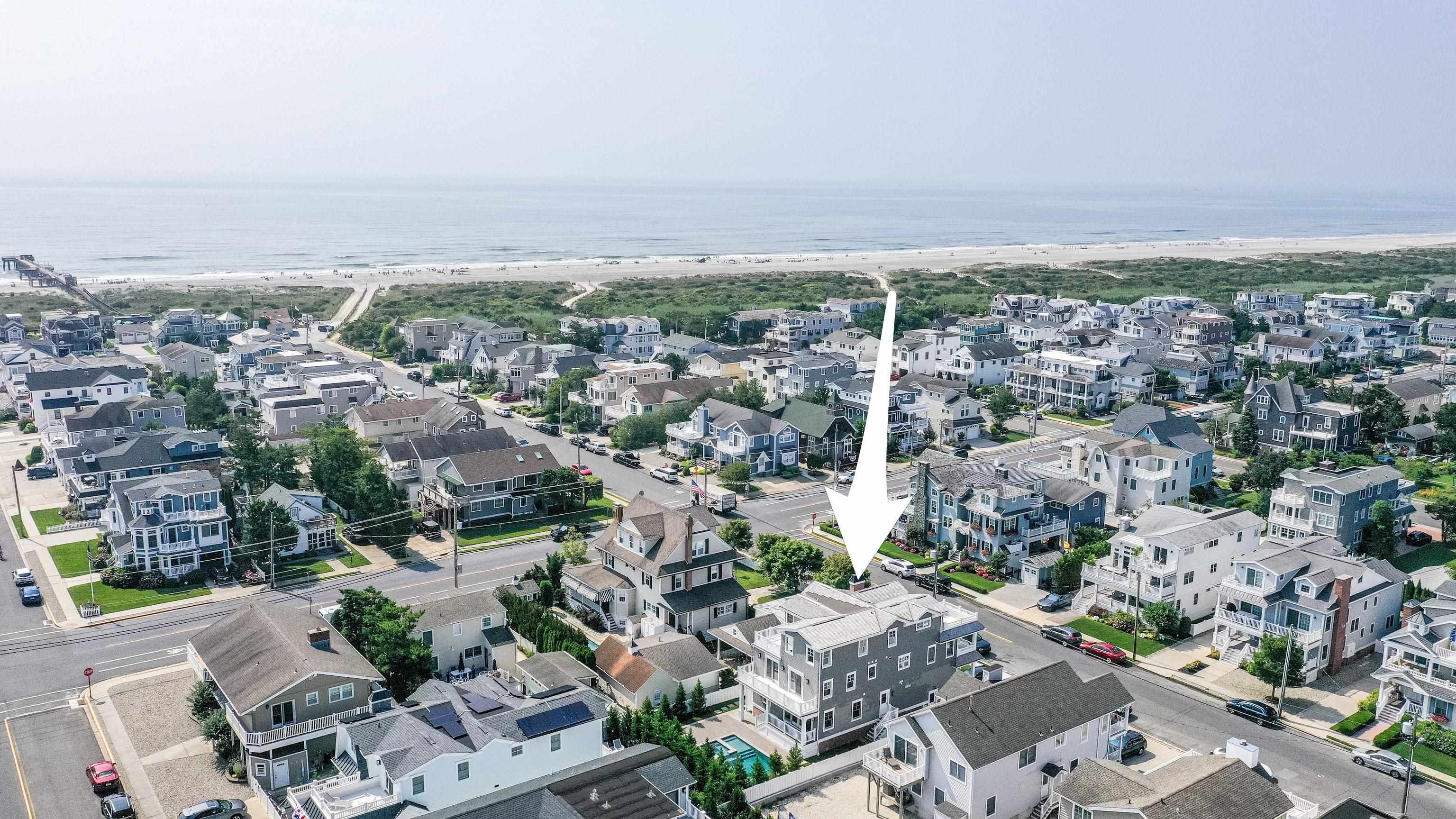 121 32nd Street Avalon, NJ 08202 - Photo 3 of 35 an aerial view of a city with lots of residential buildings