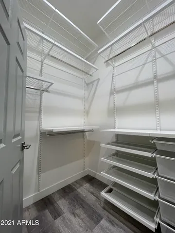 a view of closet area