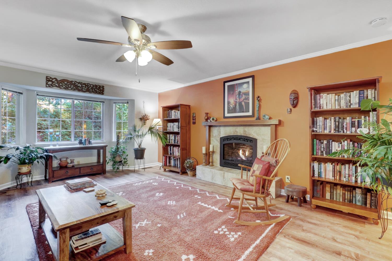 364 Gracie Road Nevada City, CA 95959 - Photo 54 of 59 a living room with furniture and a fireplace