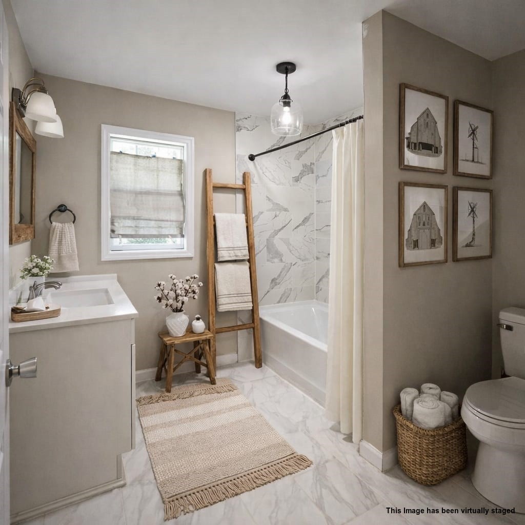 107 Gentry Street Tullahoma, TN 37388 - Photo 25 of 34 a bath room with a toilet and a bath tub