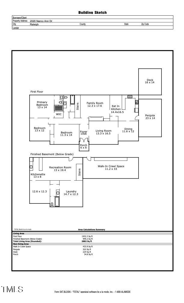 2020 Nancy Ann Drive Raleigh, NC 27607 - Photo 42 of 42 Floor Plan