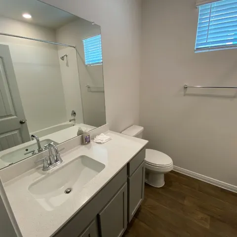 a kitchen with sink cabinets and a counter top space
