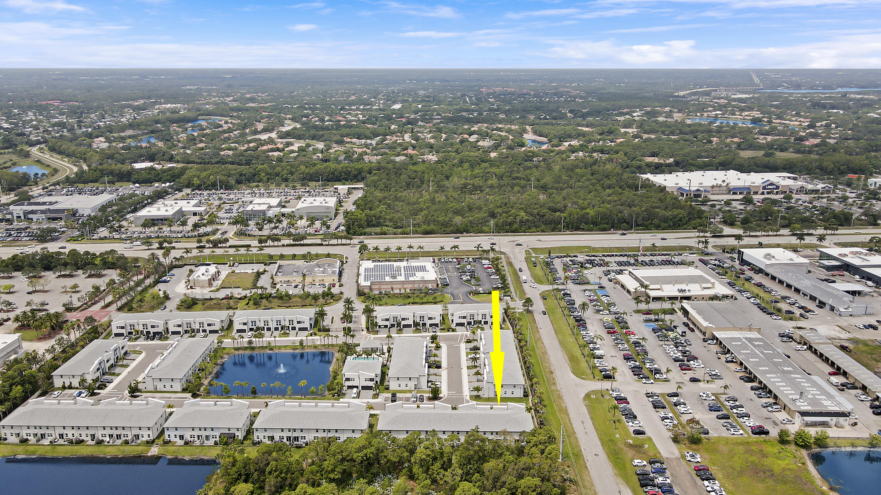 3903 Southeast Mentmore Lane Stuart, FL 34997 - Photo 7 of 35 an aerial view of residential building and lake view