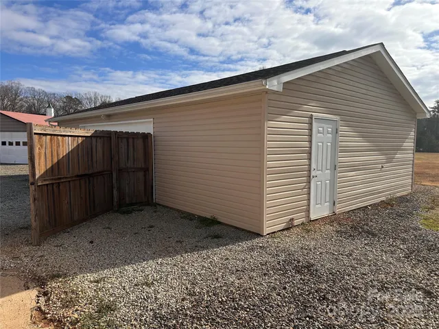 a backyard of a house