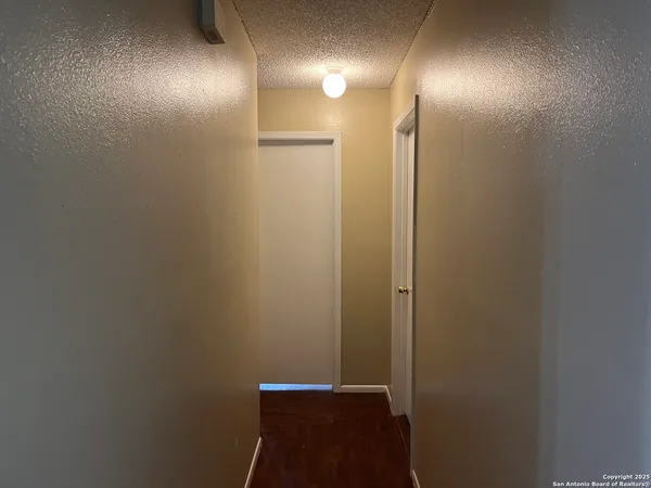 a bathroom with a mirror