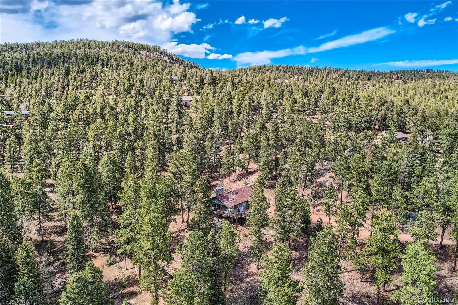 28669 Mountain View Road Conifer, CO 80433 - Photo 32 of 40 a view of an outdoor space and a yard