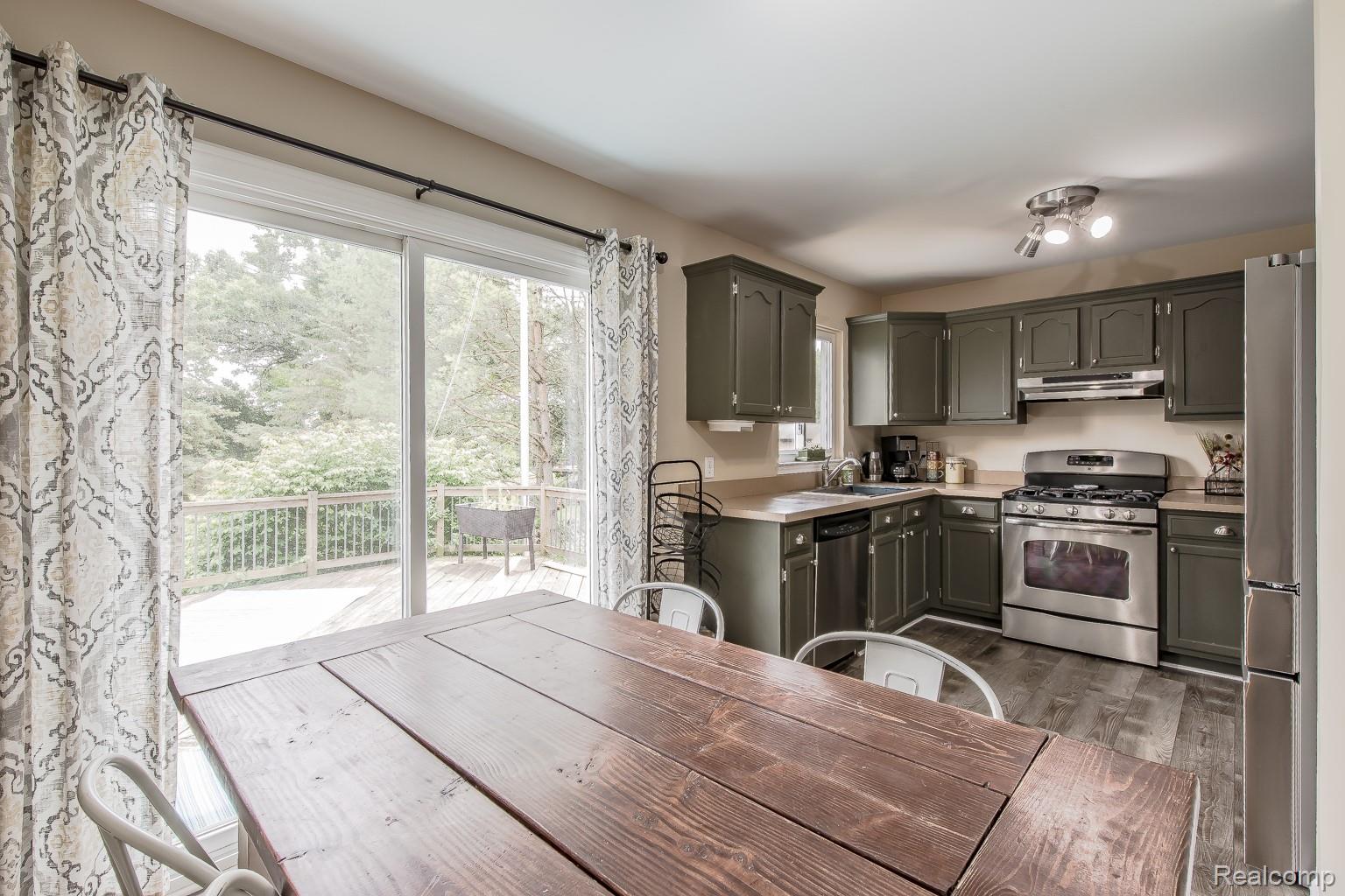Sliding Glass Door, Leading to Deck