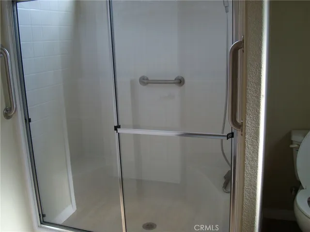 a close view of closet