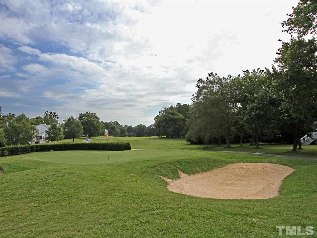 2025 Persimmon Ridge Drive Raleigh, NC 27604 - Photo 17 of 19 a view of a golf course with a lake