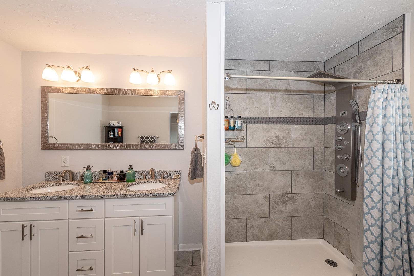 146 Cumberland View Drive Oak Ridge, TN 37830 - Photo 15 of 35 a bathroom with a granite countertop shower sink and mirror