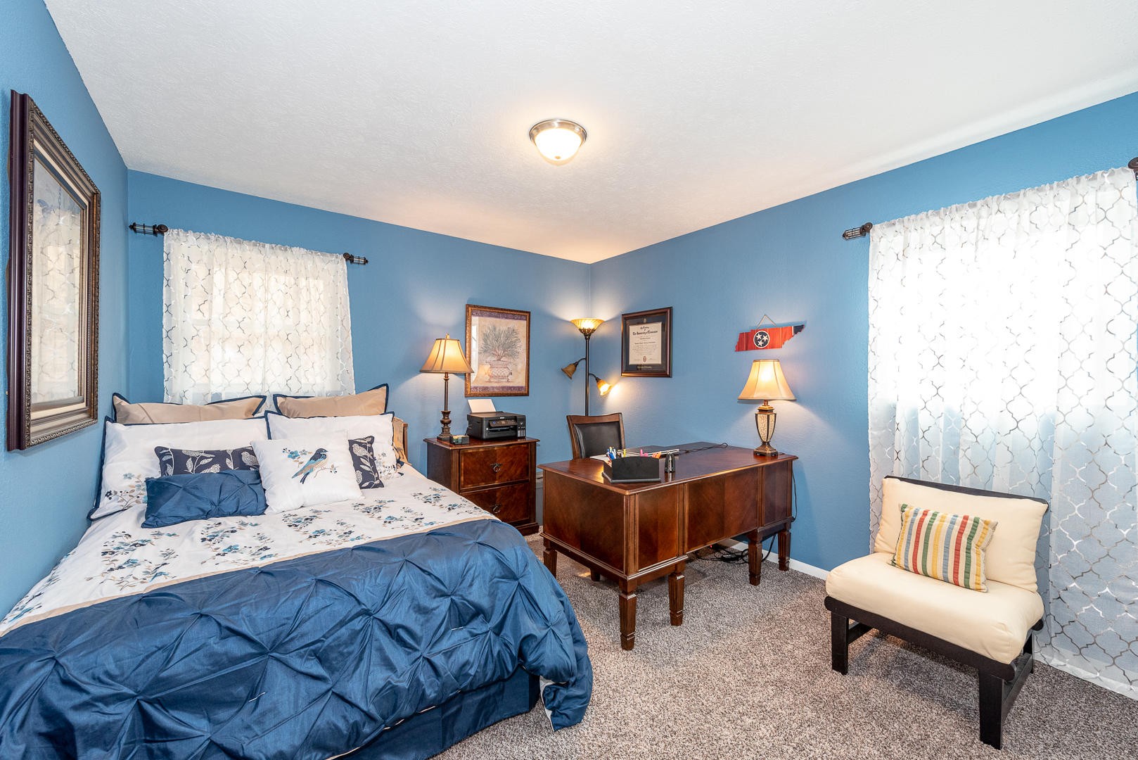 146 Cumberland View Drive Oak Ridge, TN 37830 - Photo 17 of 35 a bedroom with two beds and a couch